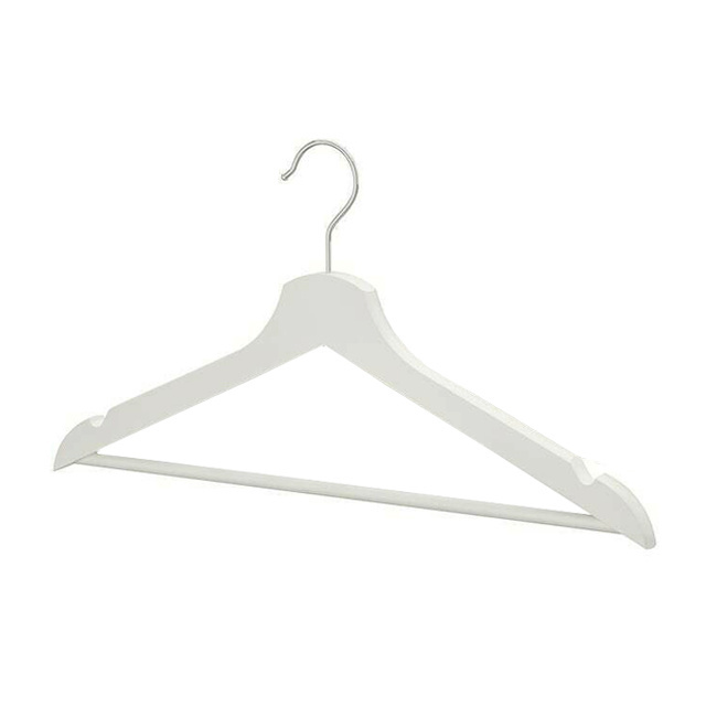 Eucalyptus Wood Garment Hanger Natural Color Customized Clothes Wooden Space Clothing Hanger