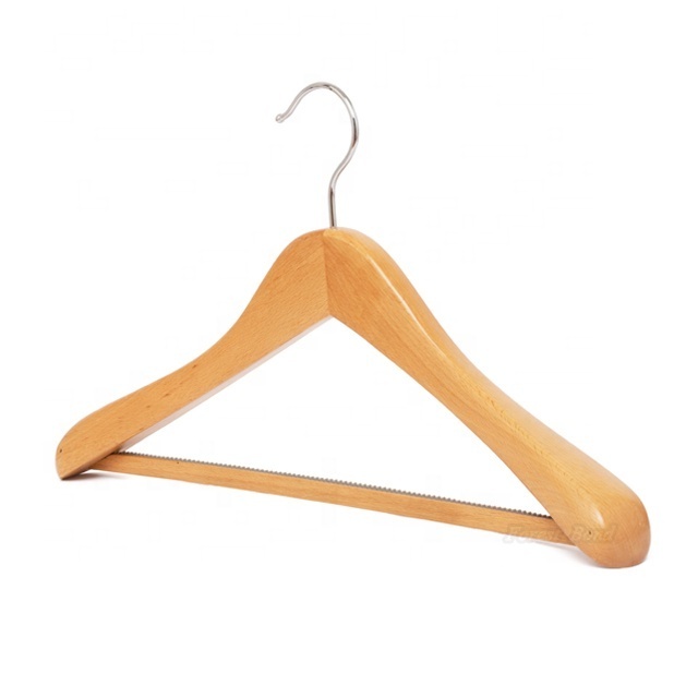 Customized Extra-Wide Shoulder Wood Coat Hangers Jacket Outerwear Shirt Hangers Wooden Suit Hangers