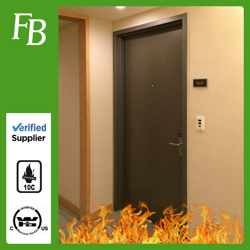 20 Min Fire Rated Flush Wood Proof Hotel Doors