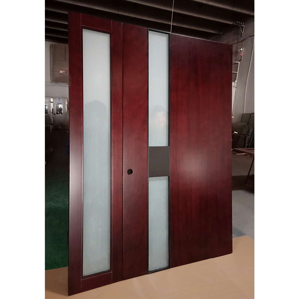 Modern Custom Size Front Entry Pivot Door Solid Wood Door for House, Villa