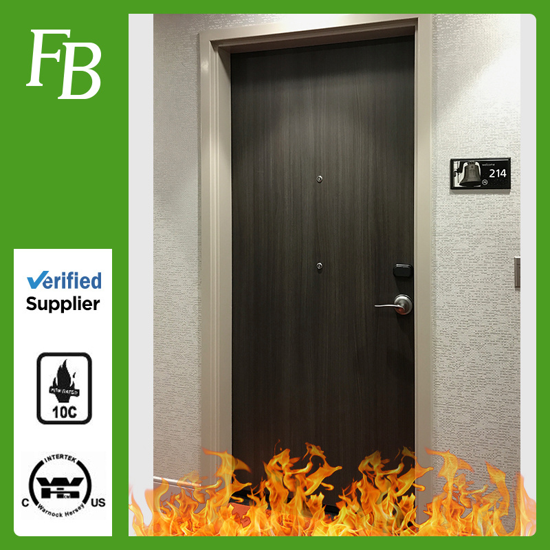 90 Minute Fire Rated Wood Doors for Hotel Guestroom Entry