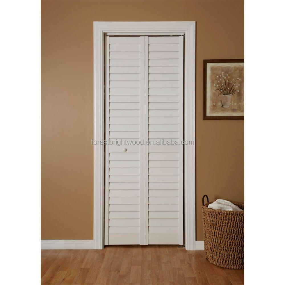 Transitional Dining Room Full White Composite Wooden Louvered Doors