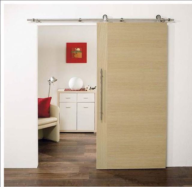 1 Panel Sliding Wood Shaker interior barn doors