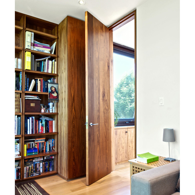 Black Walnut Veneer Solid Core Prefinished Commercial Interior Wood Doors