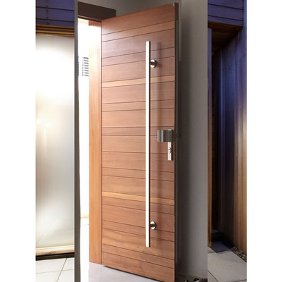 Modern Design Solid Wood Exterior Main Pivot Wood Entrance Doors