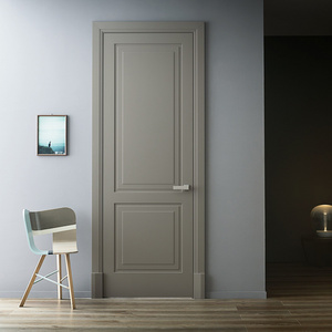 2 Panel Solid White Painted Interior Doors, White Hotel Room Door