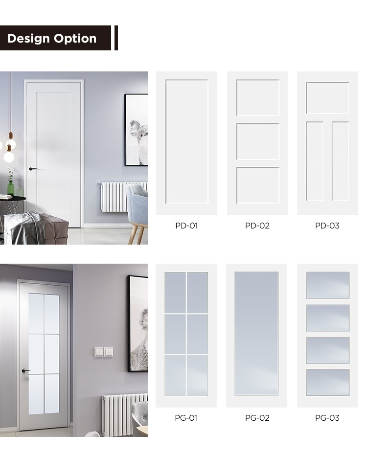 Smooth 1- Panel Solid Core White Primed MDF Interior Door