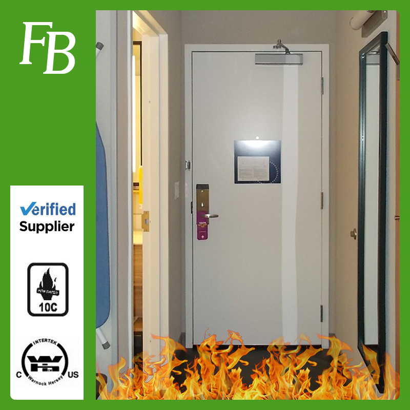 20 Min Fire Rated Flush Wood Proof Hotel Doors