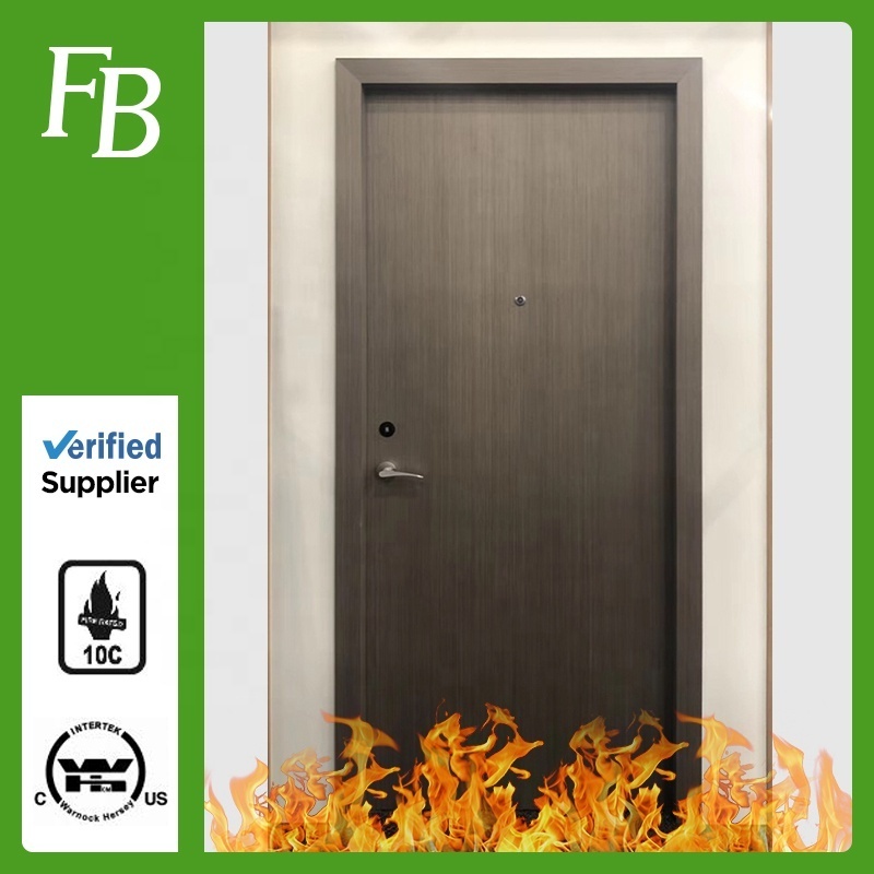 90 Minute Fire Rated Wood Doors for Hotel Guestroom Entry