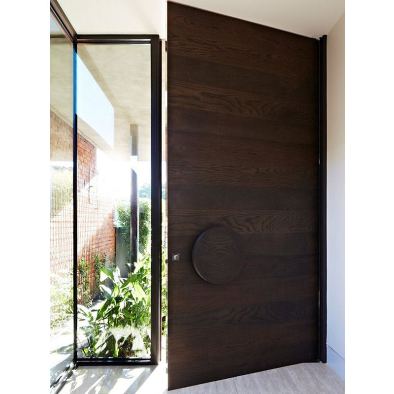 US Villa Main Entry Door Modern Design Pivot Wood Doors