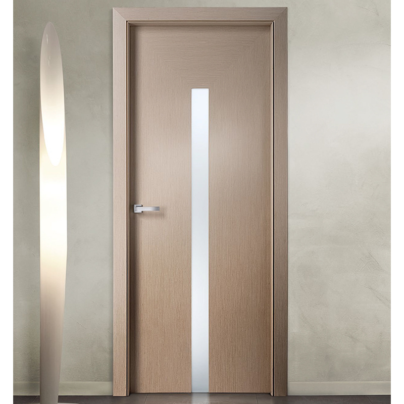 Interior Modern Office White Wood Framed Door with Glass