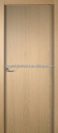 Wood veneer hollow core flush door for hotel, laminated frame