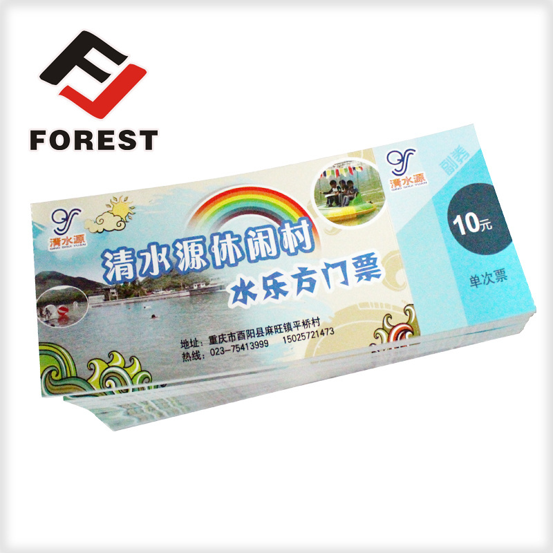 Promotional custom printed concert tickets,ticket hologram anti-counterfeiting printing