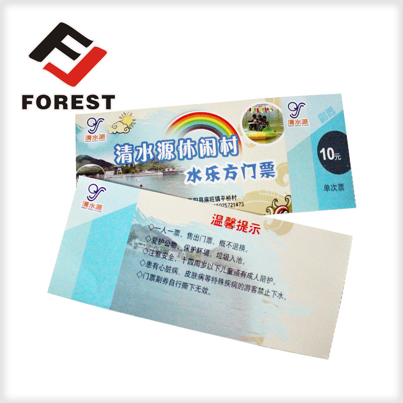 Promotional custom printed concert tickets,ticket hologram anti-counterfeiting printing