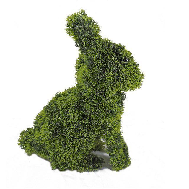 Artificial grass animal Dog Topiary Gree Figure Landscape Sculpture 43cmCovered with Artificial Grass