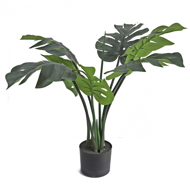 High Quality 75cm Indoor Artificial Plastic Turtle Bamboo Potted Plant for Home Hotel Office Decoration