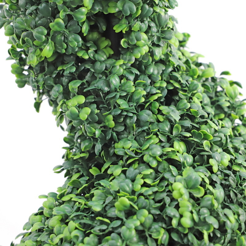 120cm UV-resistant artificial boxwood topiary outdoor artificial spiral tree pot