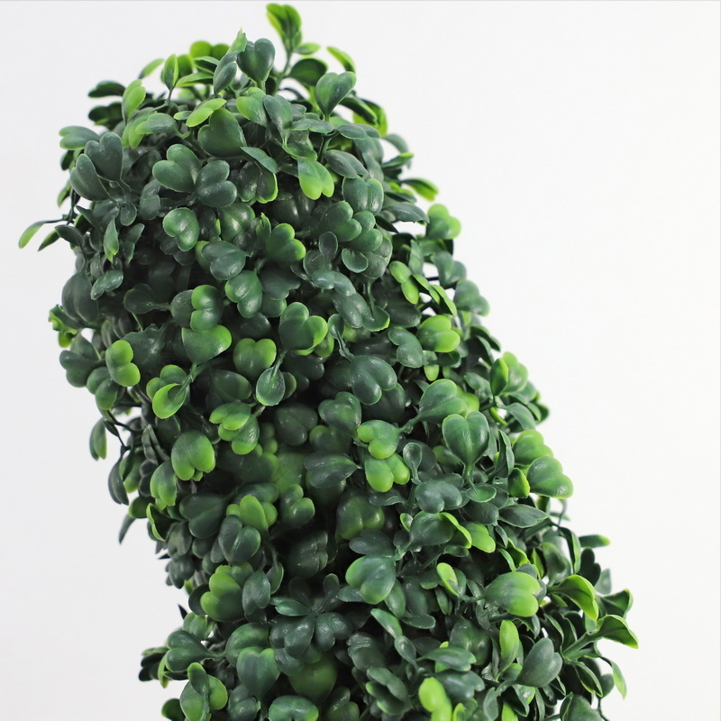 120cm UV-resistant artificial boxwood topiary outdoor artificial spiral tree pot