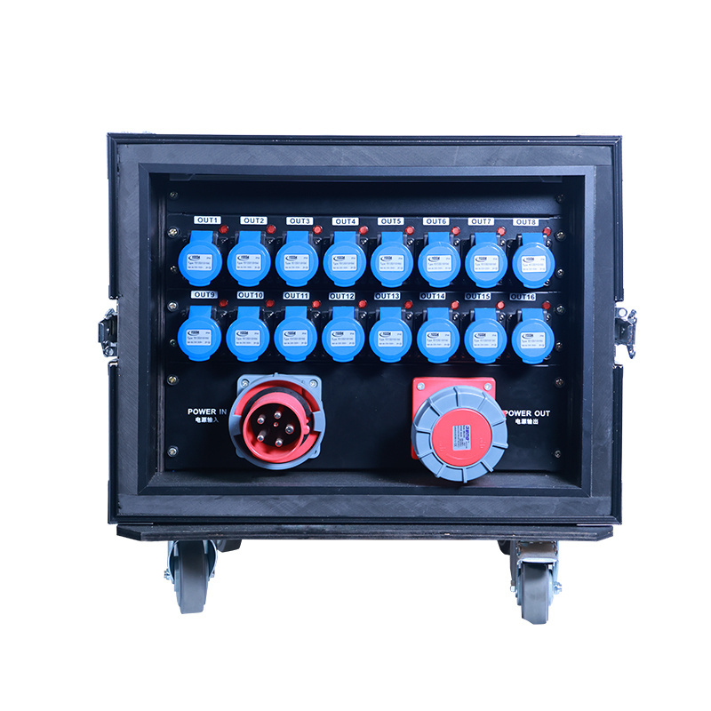 Waterproof 16Ch Output 3 Phase Power Distribution Box For Audio Systems With Professional Technical Support