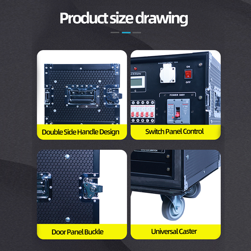 Waterproof 16Ch Output 3 Phase Power Distribution Box For Audio Systems With Professional Technical Support