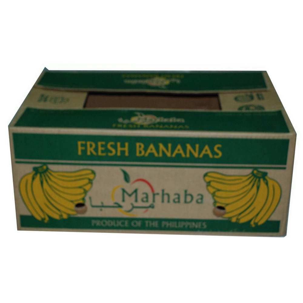 Custom design printed foldable corrugated cardboard paper banana fruit box