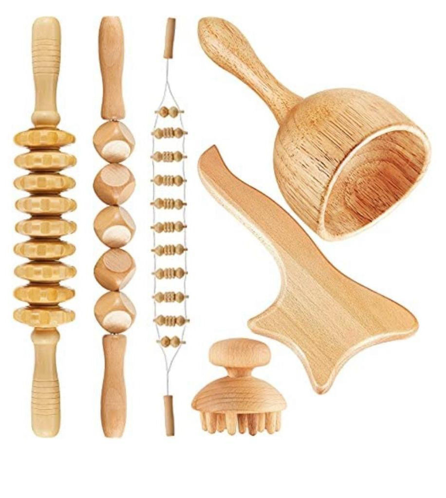 Body Hand Tools Professional Wood Therapy Massage Tools for Body Shaping, Lymphatic ...
