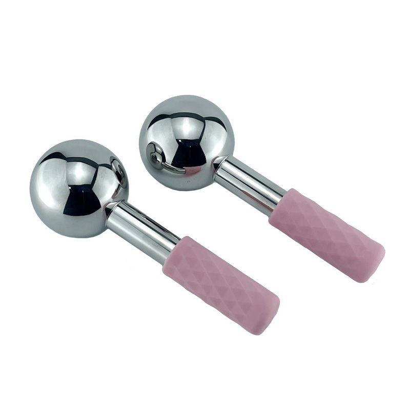 Stainless Steel Ice Roller for face Face Massager And Ice Roller Globe - Facial Ice Globes For Anti Aging, Reducing Puffiness