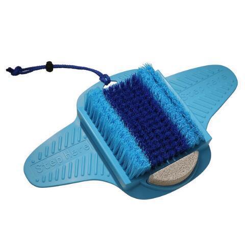 Foot Scrubber for Shower with Pumice Stone, Brush Foot Cleaner, Foot Exfoliator with Floor Suction Cup Dead Skin & Callus