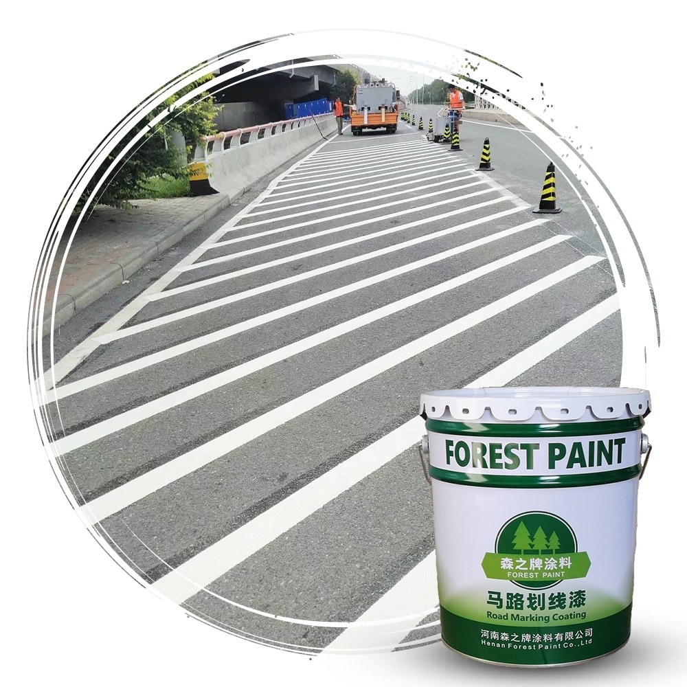 High Quality Water Based Spray Residential Road Marking Paint Traffic Mark Coating Colourful Red Green White Grey Fast drying