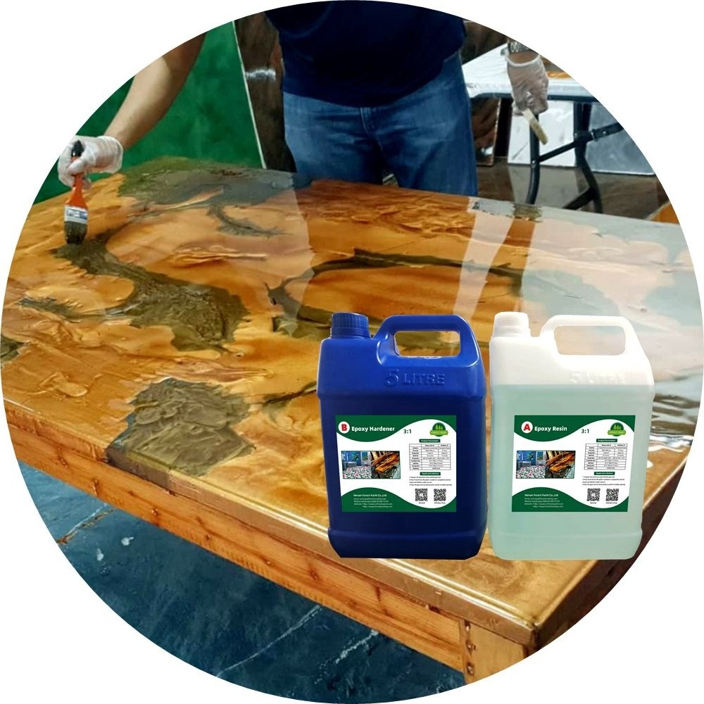 Clear ECO Epoxy resin AB glue for river tables, wood and resin combined art tables, crafts, accessories