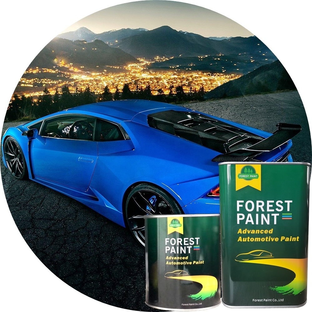 FOREST Good Quality Car Paint Fluorescent Blue Purple Auto Car Coating Paint for Car Body