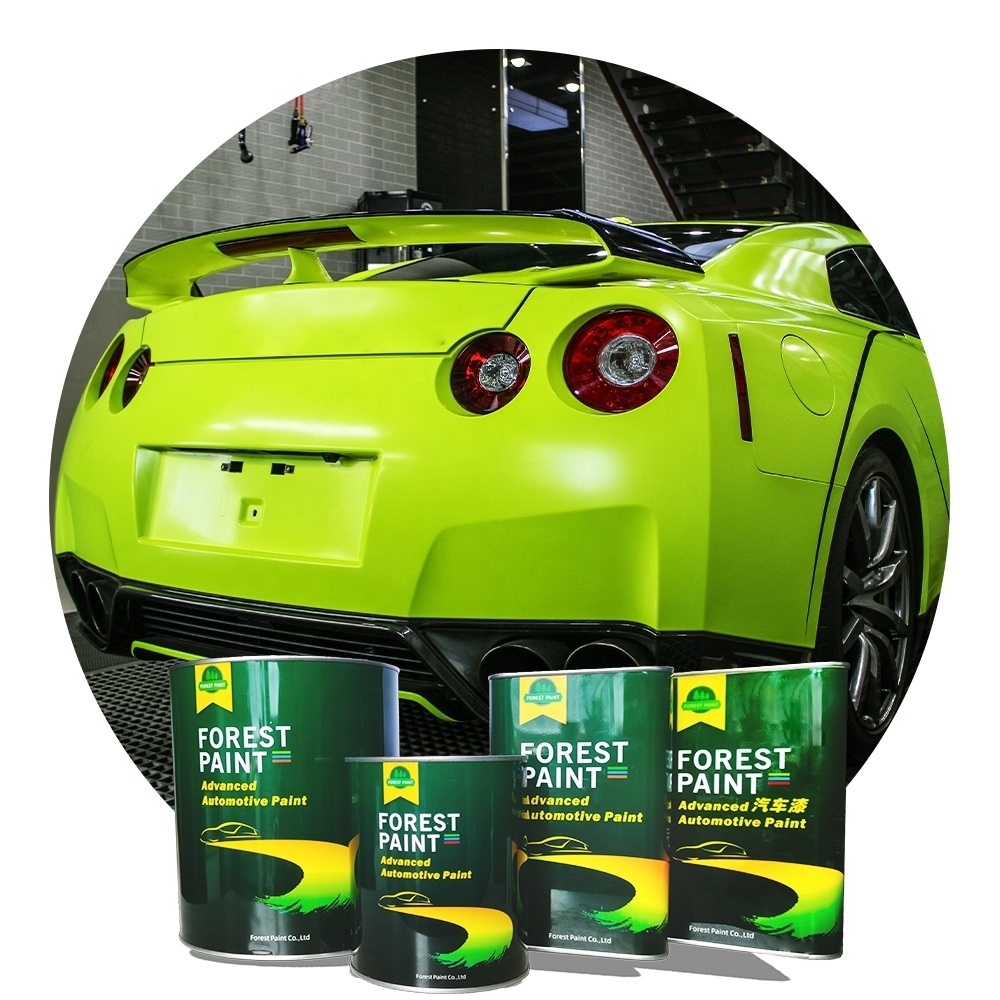 FOREST Wholesale Acrylic Fluorescent Spray Automotive Paints Bright Green Colour Mirror Car Paint Coat Protection