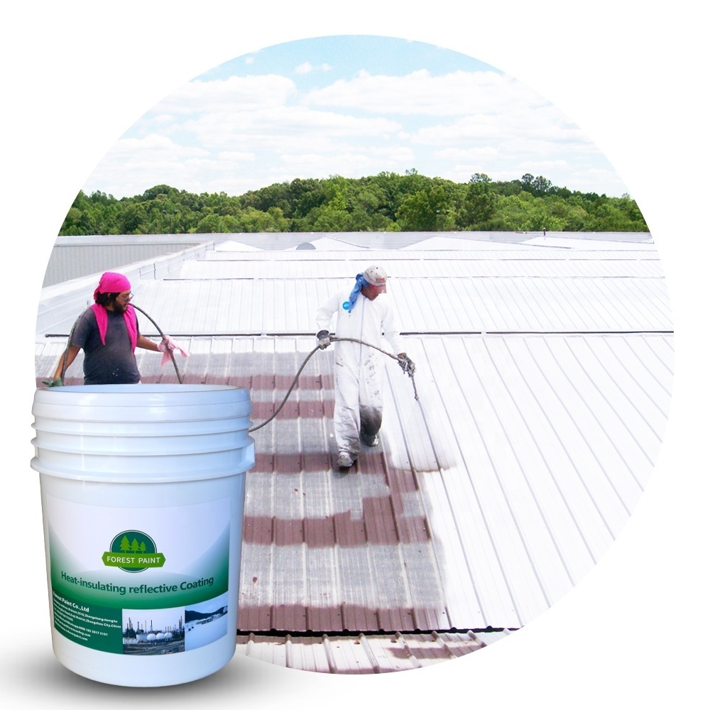 Forest ECO Friendly Waterproofing Heat insulation spray waterproof heat reflective coating acrylic roof paint