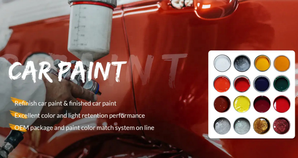 Professional Car Paint Supplier Quick Cure Forest Mirror Finish Clear Coat Automotive Paint Mixing Machine Auto Refinish Paint