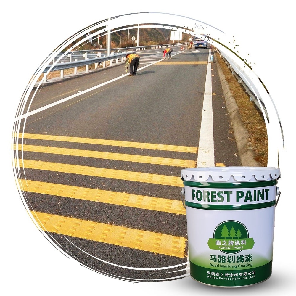 High Quality Water Based Spray Residential Road Marking Paint Traffic Mark Coating Colourful Red Green White Grey Fast drying