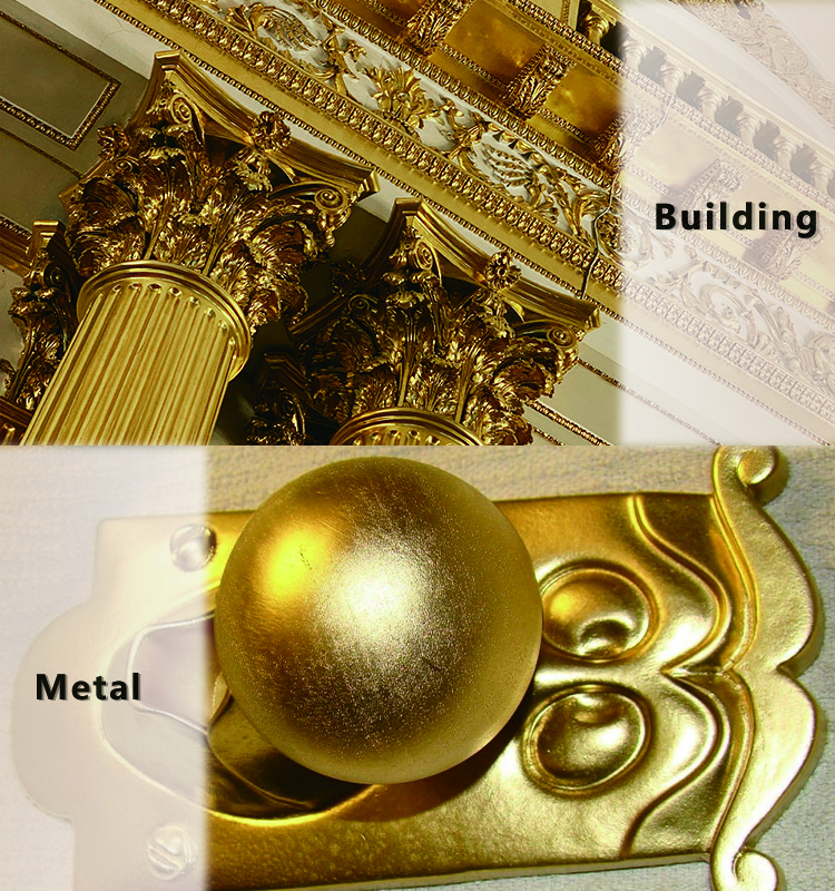 FOREST excellent performance various using areas Liquid Glitter Gold Leaf Paint for Wall, Metal or Plaster Products