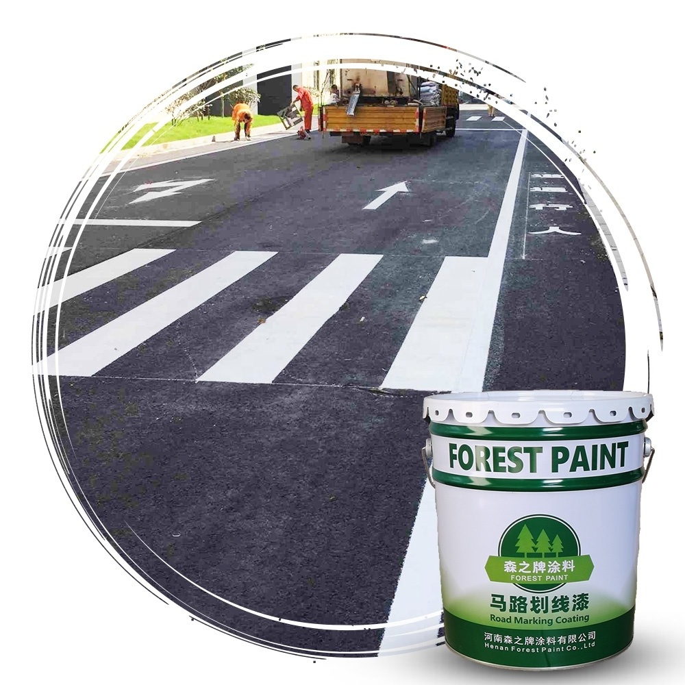 High Quality Water Based Spray Residential Road Marking Paint Traffic Mark Coating Colourful Red Green White Grey Fast drying