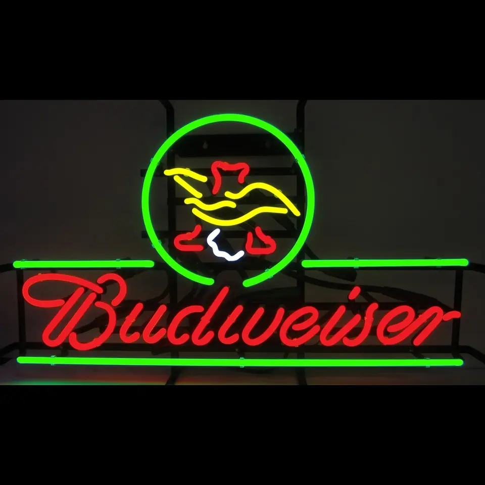 Outdoor Customised Personalized Budweiser Neon Beer Sign Barber Shop Neon Sign