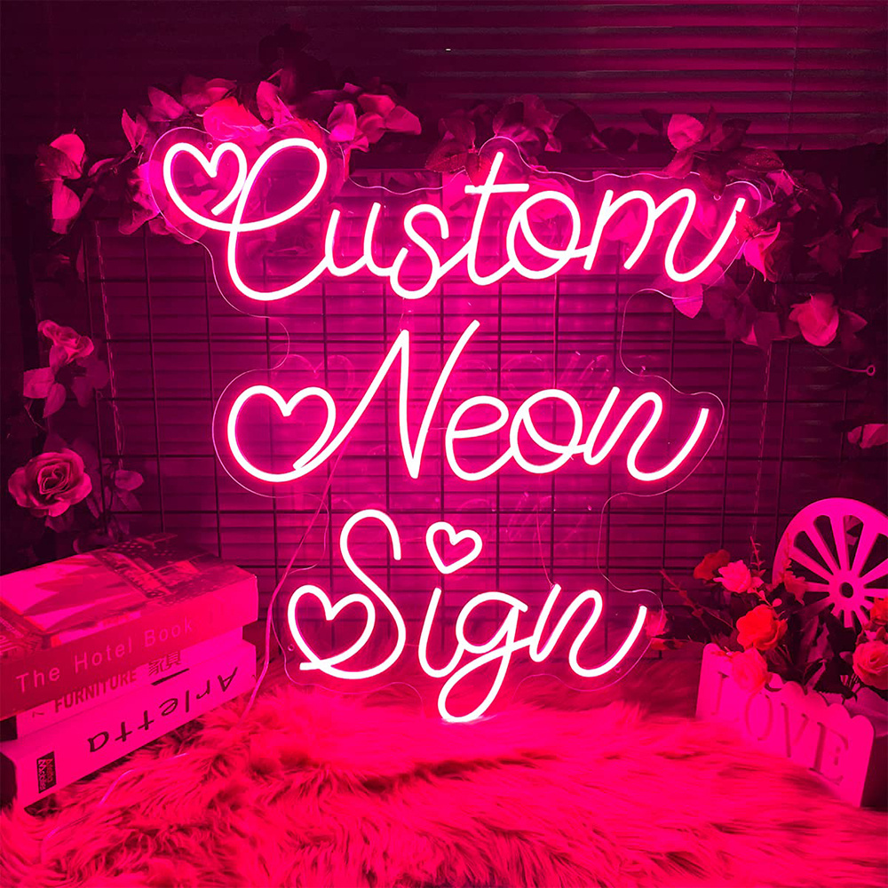 No Moq Acrylic Neon Sign Custom Led Light Neon Sign For Wedding Party Home Bar