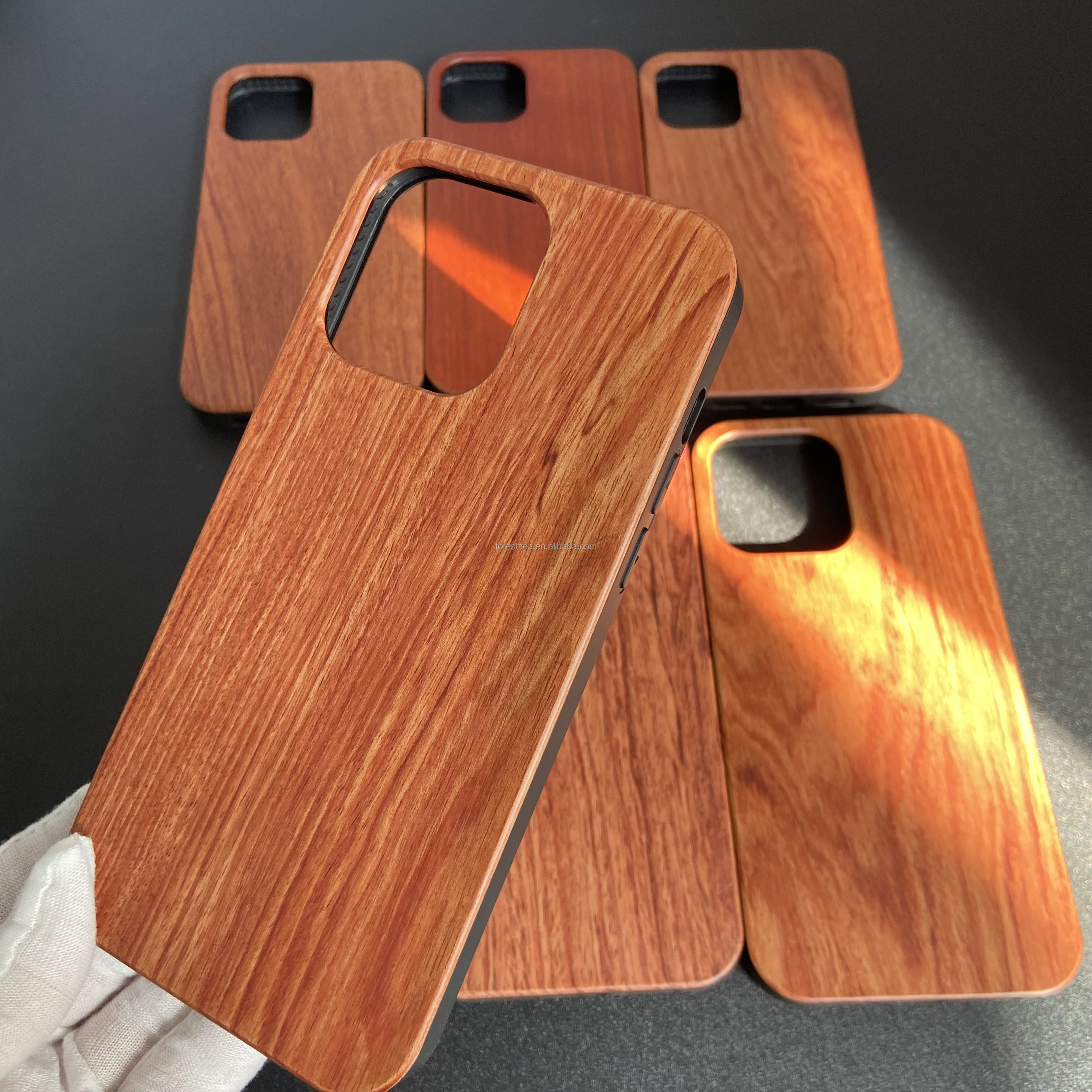 wood cell phone case for iPhone 14 laser engraving wooden phone case for iPhone rosewood cherry bamboo bulk wood phone cases