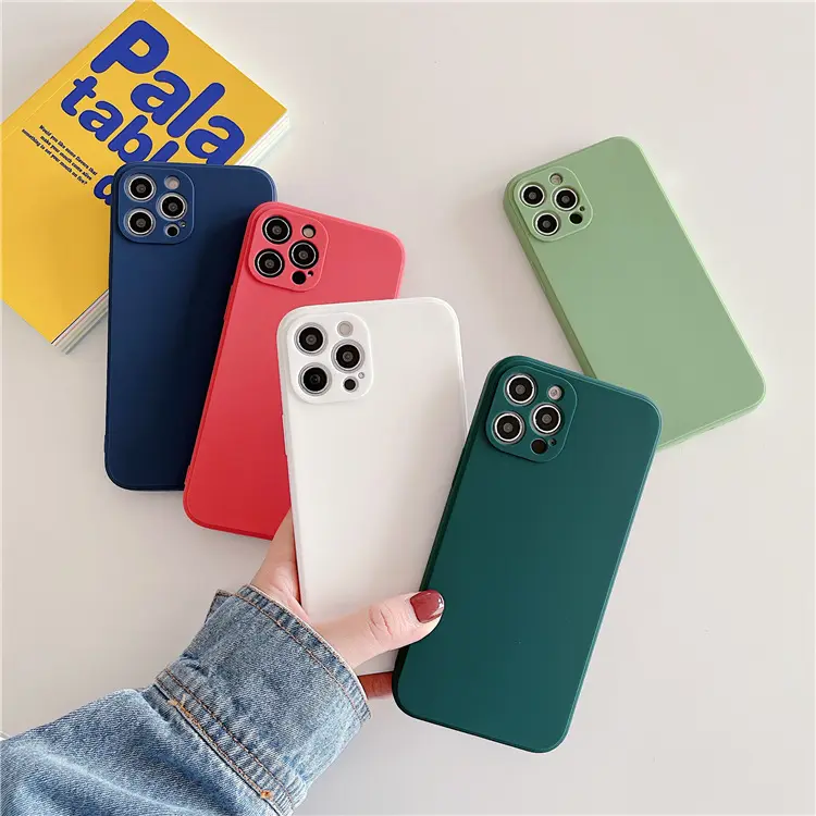 Newest Style Phone Case Square Phone Case For iPhone 14 13 12 11 Pro Max XS Soft TPU Mobile Phone Cover For iPhone 15 pro max