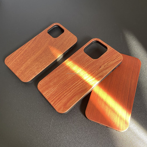 wood cell phone case for iPhone 14 laser engraving wooden phone case for iPhone rosewood cherry bamboo bulk wood phone cases