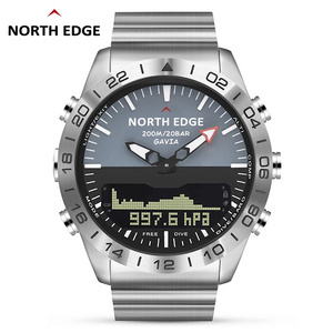 NORTH EDGE Gavia men Professional Diving Computer Watch Scuba Diving  100M Dive Watches Altimeter Barometer