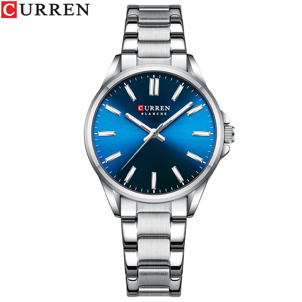 CURREN 9090 Women's Wrist Watch Original Luxury Watches for Ladies Waterproof Stainless Steel Quartz Elegant Woman Wristwatch