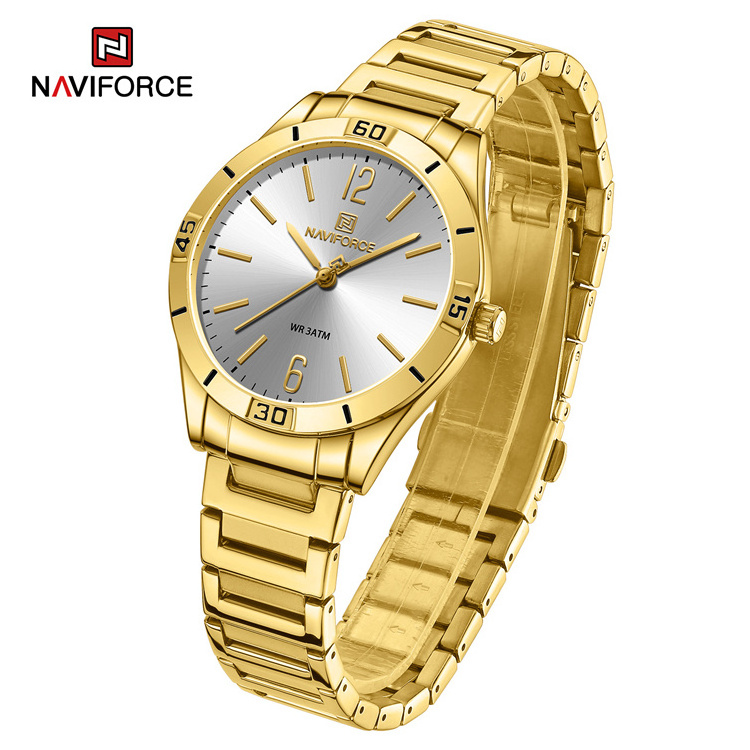 NAVIFORCE Top 5029 Brand Latest Fancy Casual Stainless Steel Hand japanese movement Wrist Quartz Lady Watch for Women NF5029