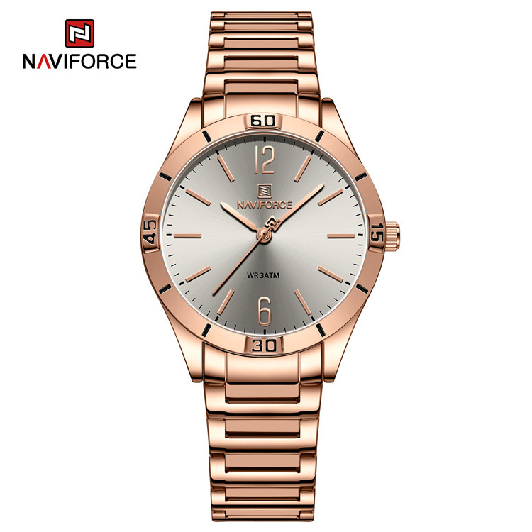 NAVIFORCE Top 5029 Brand Latest Fancy Casual Stainless Steel Hand japanese movement Wrist Quartz Lady Watch for Women NF5029