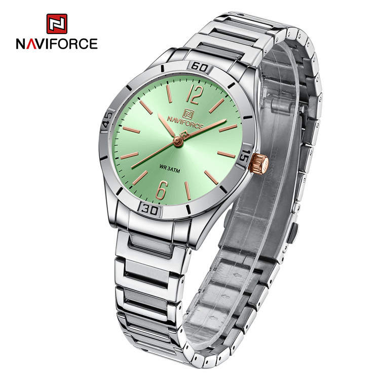 NAVIFORCE Top 5029 Brand Latest Fancy Casual Stainless Steel Hand japanese movement Wrist Quartz Lady Watch for Women NF5029