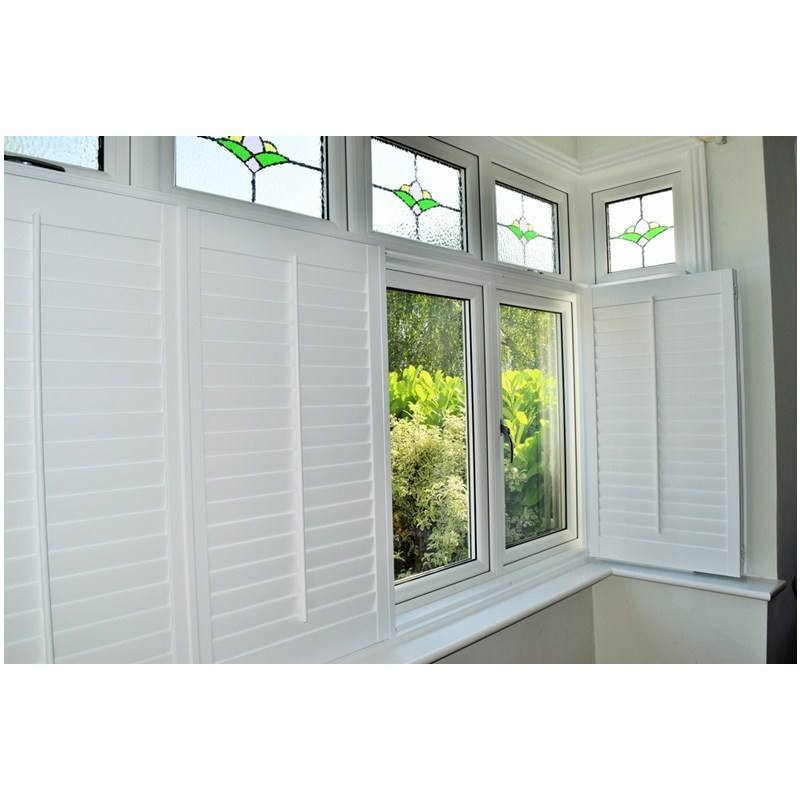 Wholesale Custom Made Waterproof Aluminum Alloy Snow White Louver Window Plantation Shutters