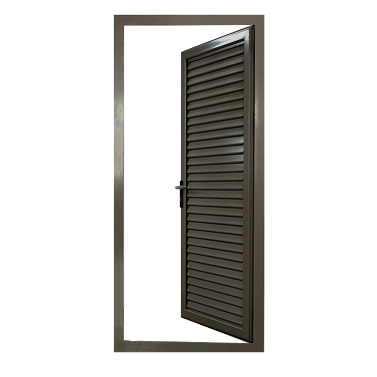 New Design Louver Door  Aviation Aluminum Shutter  Blinds Door Ventilatory Door Plantation Shutter with Fixed Blade