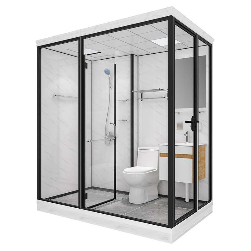 Bathroom Pod All In One Prefab Bathroom Unit Integral Glass Folding Shower Rooms Bathroom Toilet